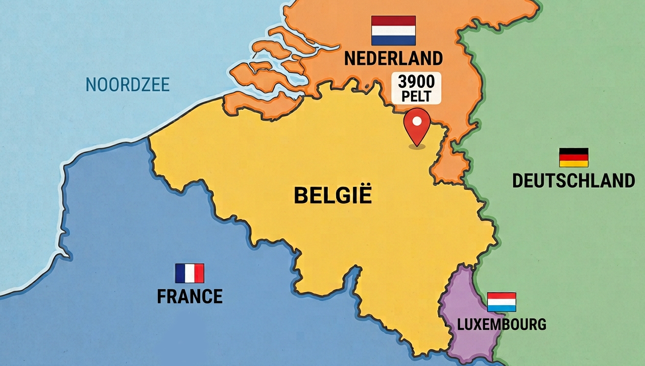 Ligging van Pelt