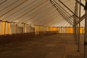 Tent, voor het plaatsen van aankleding