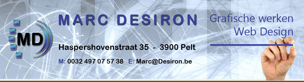 webdesign, pre-press, Marc Desiron,Pelt, Overpelt, Neerpelt, grafische opmaak, web design, internet, webservices, anders dan anderen, documenten opmaken, grafische activiteiten, publiciteit, lay-out, internet diensten, prepress, Haspershoven, Haspershovenstraat, grafisch, graphic, internet services, evenementen, events, internet, fotobewerking, pre press, layout, drukwerk